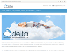 Tablet Screenshot of deltacentersforsleep.com
